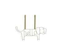 Orsina Stylish Design Gold Finish Sausage Dog Hanger, Versatile Storage Over Door Hooks, Sturdy Hanging Hooks