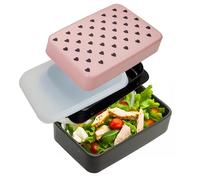 Premier Housewares Lunch Box for Kids, Black, Pink, One Size