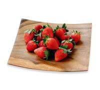 Premier Housewares Stylish Serving Plate | Practical Design Wooden Tray For Serving Fruits | Versatile Tea Tray For Breakfast, Lunch, Dinner | Hand Carved Small Tray For Kitchen