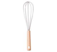 Premier Housewares Stylish Stone Grey Silicone Head Whisk|Sturdy Silicone-Covered Wire Mixer with Ergonomic Grip|Ash Grey Culinary Whisk|Perfect for Gentle Blending & Creaming