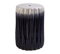 Premier Housewares Subtle Stool Ceramic/Fluted Pattern Design Ceramic / w31 x d31 x h44cm