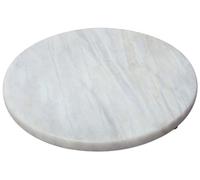 Premier Housewares Sunny White Marble Round Chopping Board Durable, Easy-to-Clean Kitchen Essential For Daily Use Chopping Boards Round Chopping Board, 30cm x 3 cm x 30cm