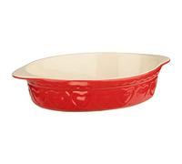Stylish Design 1400Ml Red Baking Dish, Durable Baking Dish, Stoneware Constructed Small Oven Dish For Dinner
