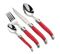 Premier Housewares Swiss Cutlery Set - 16-Piece, Red,H25 x W15 x D5cm