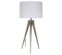 Premier Housewares Table Adjustable Lamps/ Dimmable Small Reading White Lamp/ Bedroom Lamp for Nightstand/ w34 x d34 x h38cm.