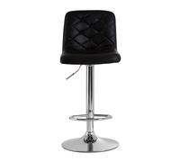Premier Housewares Tara Black Faux Leather Bar Chair