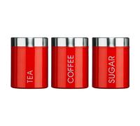 Premier Housewares Red Liberty Canisters - Set of 3