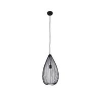 Premier Housewares Teardrop Black Pendant Light Contemporary Style Ceiling Light For Living Room Dining Room Bedroom And Hallway Black Finish Sleek Design 32 x 177 x 32