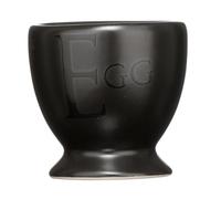 Premier Housewares Black Text Egg Cups -Set of 4