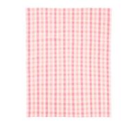 Premier Housewares Thread & Loom Toasted Almond and Coral Striped Tablecloth Classic Design, 100% Cotton, Highly Absorbent 180 x 140