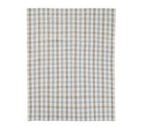 Premier Housewares Thread & Loom Toasted Elmwood and Desert Sage Striped Tablecloth Classic Design, 100% Cotton, Highly Absorbent 180 x 140 cm