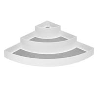 Premier Housewares Three Steps Corner Spice Organiser Triangular Design, Clear Plastic, Multifunctional Organizer Lid Organizer Organize 30 x 30 x 9