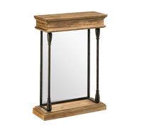 Premier Housewares Tribeca Fir Wood and Metal Mirror