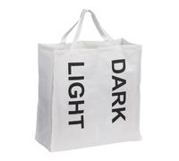 Premier Housewares Two Section Laundry Bag - White