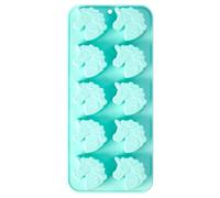 Orsina 10 Unicorn Shaped Blue Ice Cube Tray, Unique Ice Cube Tray, Thermoplastic Rubber Ice Freezing Tray Orsina Blue