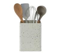 Premier Housewares Utensil Holder | Pink & White Speckled Metal