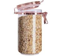 Premier Housewares Versatile 1100ml Canister With Copper Lid | Airtight Seal Storage Jar With Lid For Kitchen | Stylish Glass Jar With Lid | Functional Pickling Jar With Lid