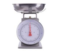 Premier Housewares Versatile 5kg Grey Retro Kitchen Scale | Premium Kitchen Scale For Kitchen Ingredients | Iron Steel Constructed Analogue Baking Scale For Efficient Baking