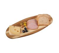 Kora Acacia Oval Serving And Chopping Board - Natural
