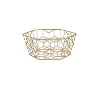Premier Housewares Vertex Contour Fruit Basket Gold Premier Housewares Gold
