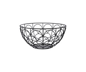 Premier Housewares Vertex Deco Fruit Basket Black Premier Housewares Black
