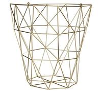 Premier Housewares Vertex Storage Basket - Gold Plated