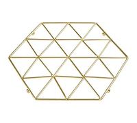 Premier Housewares Vertex Trivet, Gold, 22 x 22 x 2 cm