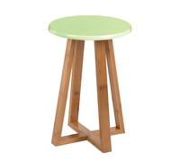 Premier Housewares Viborg Green Bamboo Round Stool