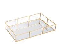 Premier Housewares Vintage Glass Rectangular Jewellery Tray