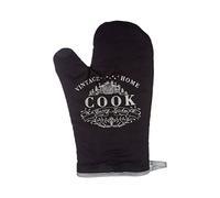 Premier Housewares Vintage Home 100% Cotton Single Oven Glove - Black