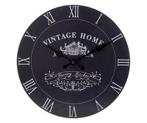 Premier Housewares Vintage Home Black Edition Wall Clock