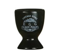 Premier Housewares Vintage Home Egg Cups - Black, Set of 4
