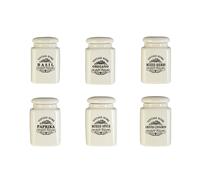 Premier housewares Vintage Home Spice Jars - Set of 6