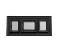 Premier Housewares Vintage Multi-Photo Frame for 3 Photos, Black