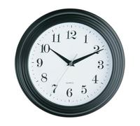 Premier Housewares Vintage Black Plastic Wall Clock