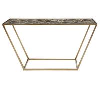 Premier Housewares Vita Console Table With Black Agate Top