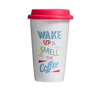 Premier Housewares Wake Up Travel Mug, Multi-Colour