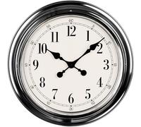 Premier Housewares Wall Clock - Chrome