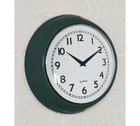 Premier Housewares Wall Clock / Digit Numbers / Wall Clocks for Living Room / Kitchen Clocks - Retro Green