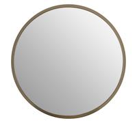 Premier Housewares Wall Mirror Bathroom / Bedroom / Hallway Wall Mounted Large Silver Mirrors / Round Minimalistic Mirrors For Living Room 4 x 54 x 54