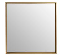 Premier Housewares Wall Mirror Bathroom / Bedroom / Hallway Wall Mounted Medium Gold Mirrors / Square Minimalistic Mirrors For Living Room 4 x 42 x 42