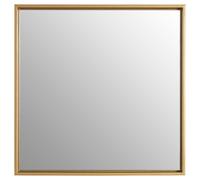 Premier Housewares Wall Mirror Bathroom / Bedroom / Hallway Wall Mounted Small Gold Mirrors / Square Minimalistic Mirrors For Living Room 4 x 32 x 32