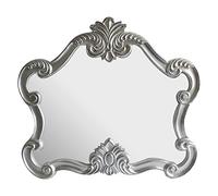 Premier Housewares Wall Mirror/Classic Mirrors For Bathroom/Bedroom/Garden Walls Fancy Wall Mounted Mirrors For Hallway With Metallic Silver Decorative Frame Finish W109 X D5 X H97cm.