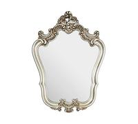 Premier Housewares Wall Mirror/Mirrors For Garden/Bathroom/Living Room With Carving Decorative Frame/Champagne Finish Wall Mounted Mirrors W75 X D9 X H102cm.