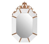 Premier Housewares Wall Mirror with Gold Resin Frame