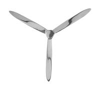 Premier Housewares Wall Mounted Three Blade Propeller/Stylish Shiny Aluminium Home Decor/Distinctive Decorative Home Accessories W71 x D4 x H71cm Weight 1.9kg.