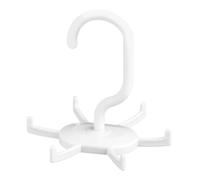 Premier Housewares 6-Hook Belt Organiser Hanger - White