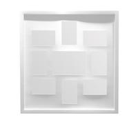 Premier Housewares White 9 Photo Square Multi Photo Frame