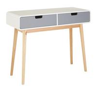 Console Table, Versatile Console Table with Drawers, Light Weight White Finish Console Table with Storage Premier Housewares Grey One Size