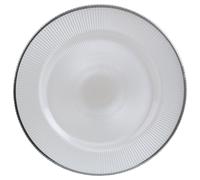 Premier Housewares White Glass Charger Plate